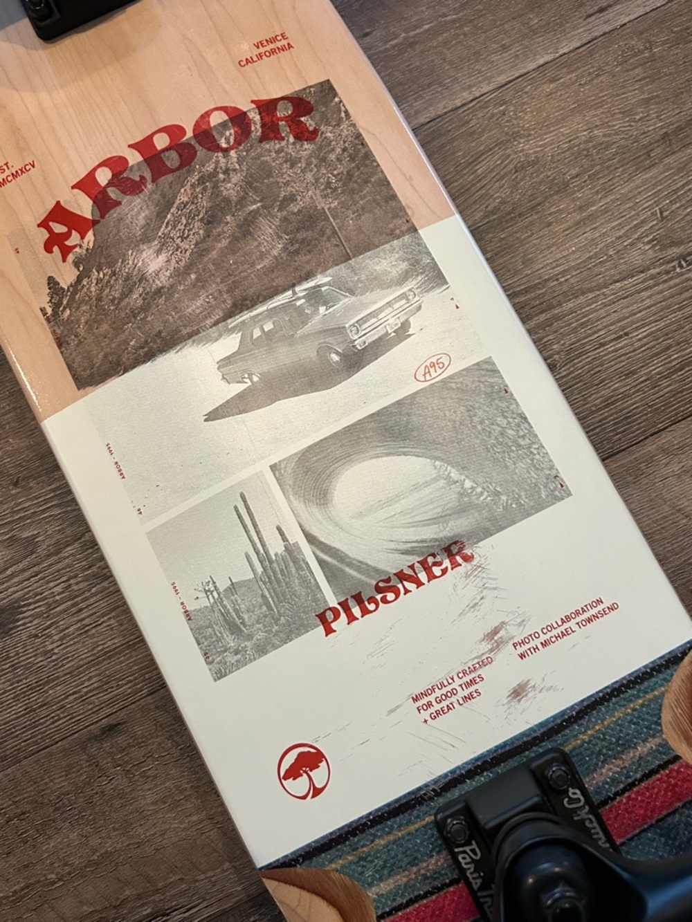 Arbor Pilsner Cruiser Deck Custom Made Skateboard Artwork by Michael Townsend - Picture 3 of 12